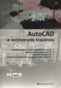 AutoCAD w architekturze krajobrazu - okładka książki