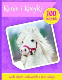Konie i kucyki. Książeczka z plakatem - okładka książki