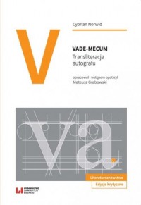 Vade-mecum. Transliteracja autografu - okładka książki
