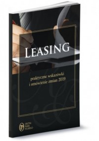 Leasing 2019. Praktyczne wskazówki - okładka książki