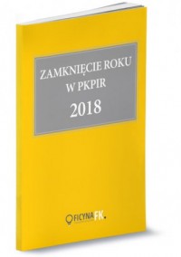 Zamknięcie roku 2018 w PKPiR - okładka książki