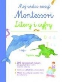 Mój wielki zeszyt Montessori. Litery - okładka książki