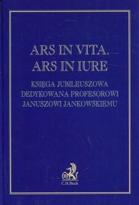 Ars in vita Ars in iure. Księga - okładka książki