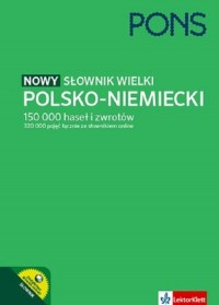 Słownik wielki polsko-niemiecki - okładka książki