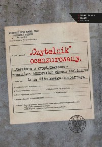 Czytelnik ocenzurowany. Literatura - okładka książki