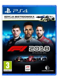 F1 2018 Edycja Mistrzowska PS4 - pudełko programu