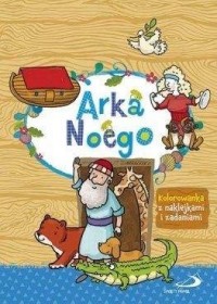 Arka Noego - kolorowanka z naklejkami - okładka książki