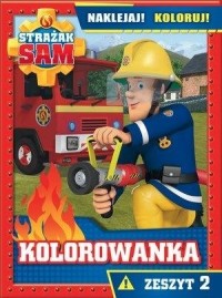 Strażak Sam Kolorowanka Naklejaj!Koloruj! - okładka książki