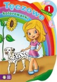 Tęczowe kolorowanki cz. 1 - okładka książki
