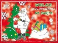 Wielkie kolorowanki na święta - okładka książki