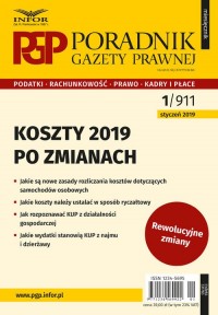 Poradnik Gazety Prawnej 1/2019. - okładka książki