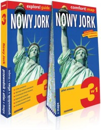 Nowy Jork 3w1: przewodnik + atlas - okładka książki