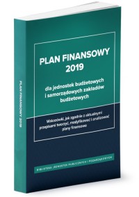 Plan finansowy 2019 dla jednostek - okładka książki