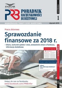 Sprawozdanie finansowe za 2018 - okładka książki