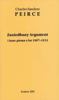 Zaniedbany Argument i inne pisma - okładka książki
