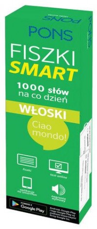 Fiszki smart 1000 słów Włoski na - okładka podręcznika