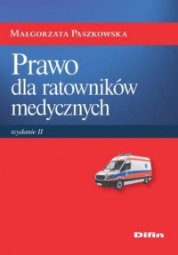 Prawo dla ratowników medycznych - okładka książki