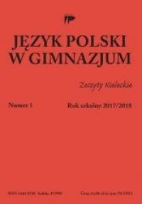 Język polski w gimnazjum nr 1 2017/2018 - okładka podręcznika