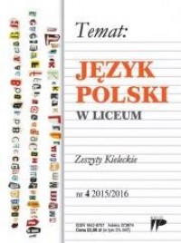 Język Polski w Liceum nr 4 2015/2016 - okładka podręcznika