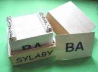 Sylaby - karty logopedyczne - okładka książki