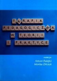Terapia pedagogiczna w teorii i - okładka książki