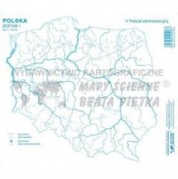 Zestaw I. Polska mapa konturowa - okładka podręcznika