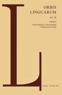 Orbis Linguarum vol.48 - okładka książki