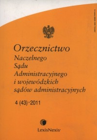 Orzecznictwo Naczelnego Sądu Administracyjnego - okładka książki