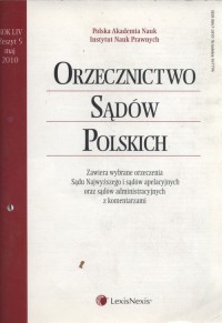 Orzecznictwo Sądów Polskich 5/2010 - okładka książki