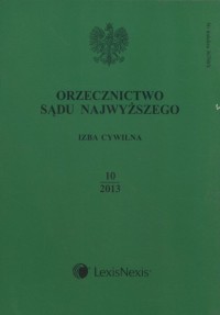 Orzecznictwo Sądu Najwyższego Izba - okładka książki