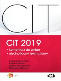 CIT 2019. Komentarz do zmian - okładka książki