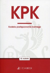 Kodeks postępowania karnego - okładka książki