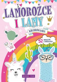 Kolorowanka Lamorożce z naklejkami - okładka książki