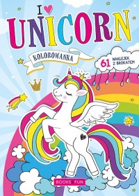 Kolorowanka Unicorn z naklejkami - okładka książki