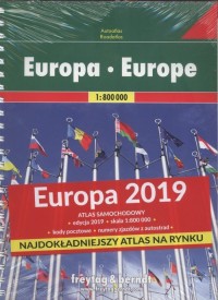 Atlas Europa 1:800 000 2019 - okładka książki