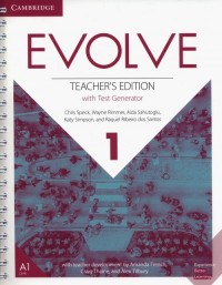 Evolve  1 Teachers Edition with - okładka podręcznika