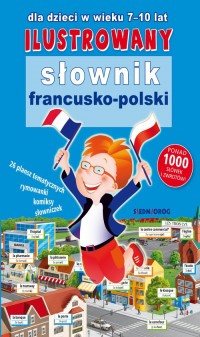 Ilustrowany słownik francusko-polski - okładka książki