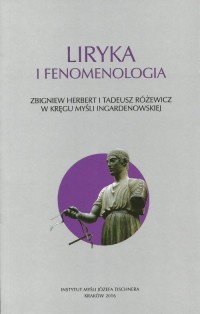 Liryka i fenomenologia. Zbigniew - okładka książki