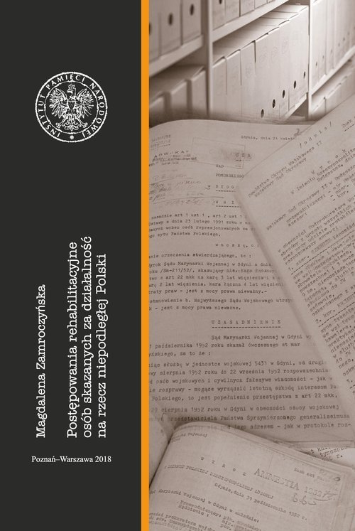 Postępowania rehabilitacyjne osób - okładka książki