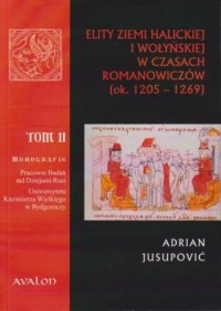 Elity ziemi halickiej i wołyńskiej - okładka książki