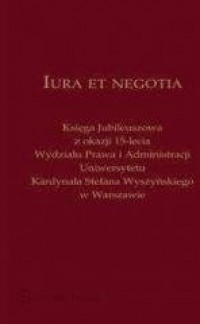 Iura et negotia - okładka książki