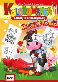 Kolorowanka Liczę i koloruję Zwierzęta - okładka książki