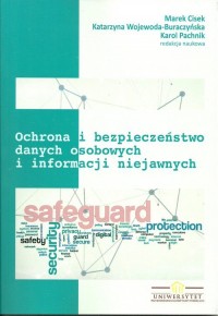 Ochrona i bezpieczeństwo danych - okładka książki