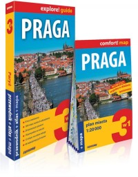 Praga 3w1. Przewodnik + atlas + - okładka książki