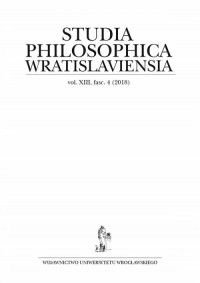 Studia Philosophica Wratislaviensia. Vol. XIII, fasc. 4 (2018)
