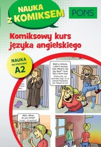 Komiksowy kurs języka angielskiego - okładka podręcznika