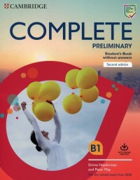 Complete Preliminary Students Book - okładka podręcznika