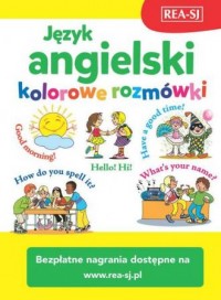 Język angielski - kolorowe rozmówki - okładka podręcznika