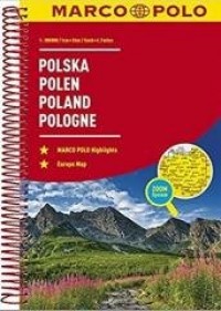 Polska atlas 1:300 000 - okładka książki
