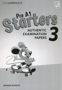 Pre A1 Starters 3 Answer Booklet - okładka podręcznika
